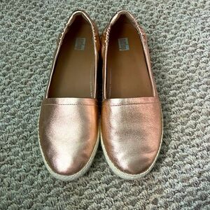 Sketchers Rose Gold FitFlop Slip Ons